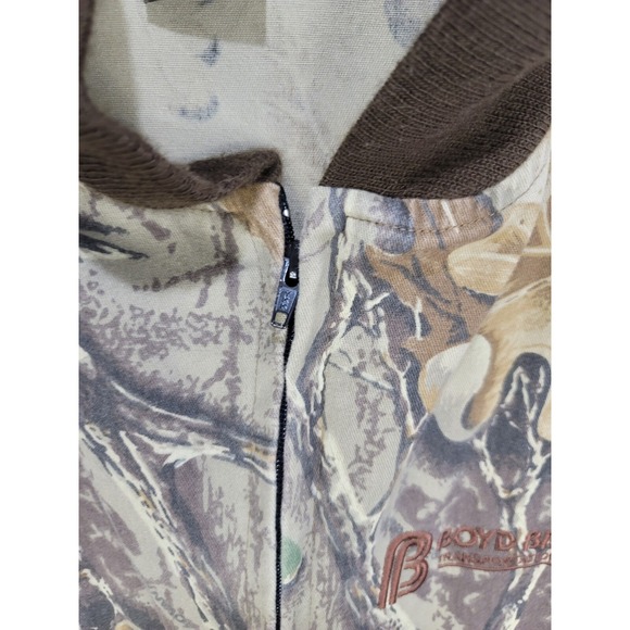 Spartan Outdoors Vintage 90s Camouflage Bomber Jacket Large Full Zip VTG Camo - Picture 5 of 11